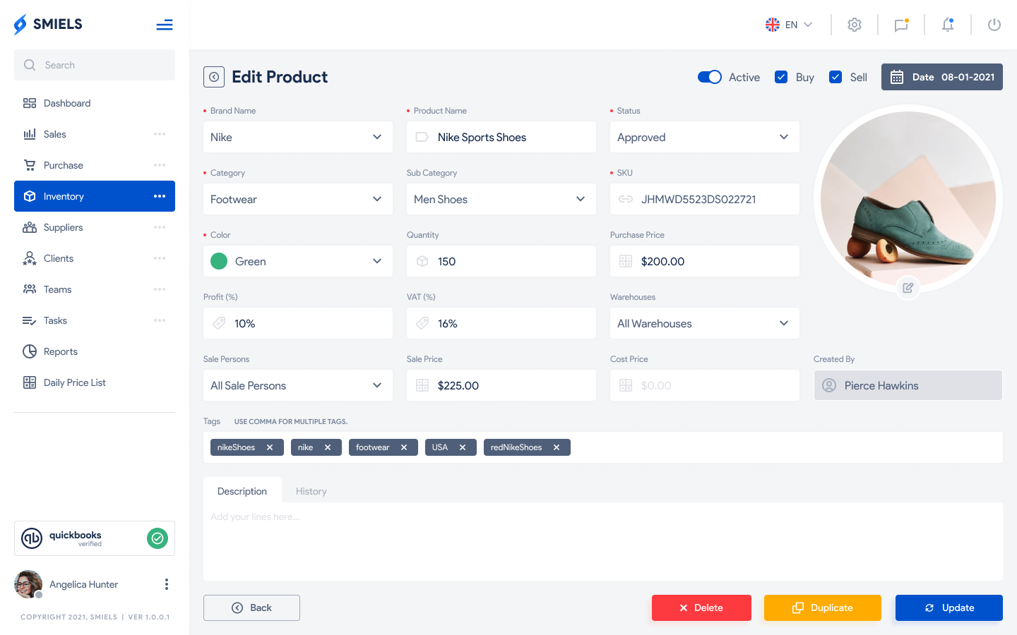 edit product